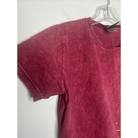 Harley Davidson Women’s Tee Medium Red Stone Washed Eagle Graphic Grunge Biker - Picture 4 of 8